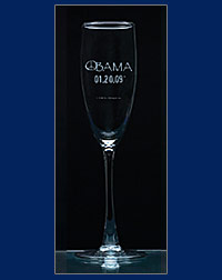 Obama 01.20.09&reg; Champagne Glass